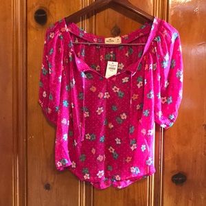 Hollister summer sheer blouse